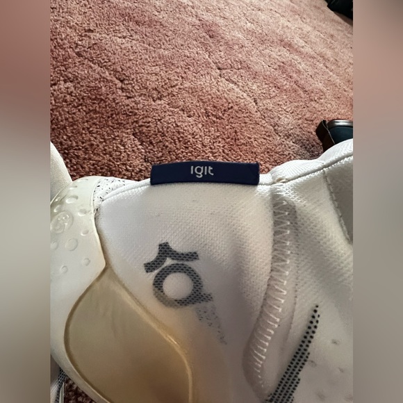 KD white and blue nike basketball shoes - Picture 5 of 5